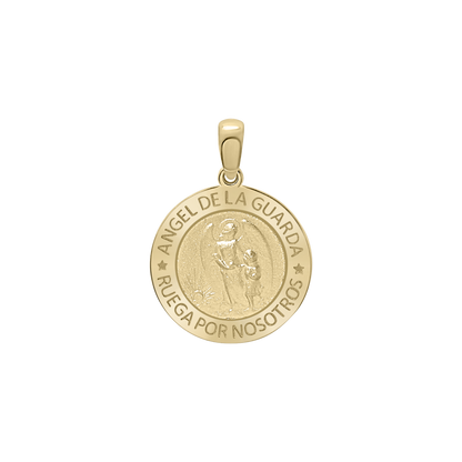 Schutzengel-Medaillon aus 14 Karat Gelbgold – Ángel de la Guarda