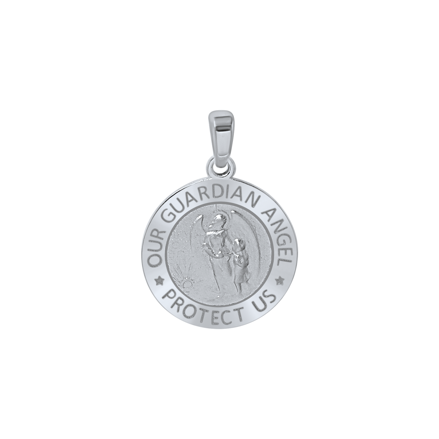 Schutzengel-Medaillon aus Sterlingsilber – Ángel de la Guarda