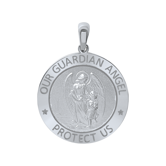 Schutzengel-Medaillon aus Sterlingsilber – Ángel de la Guarda