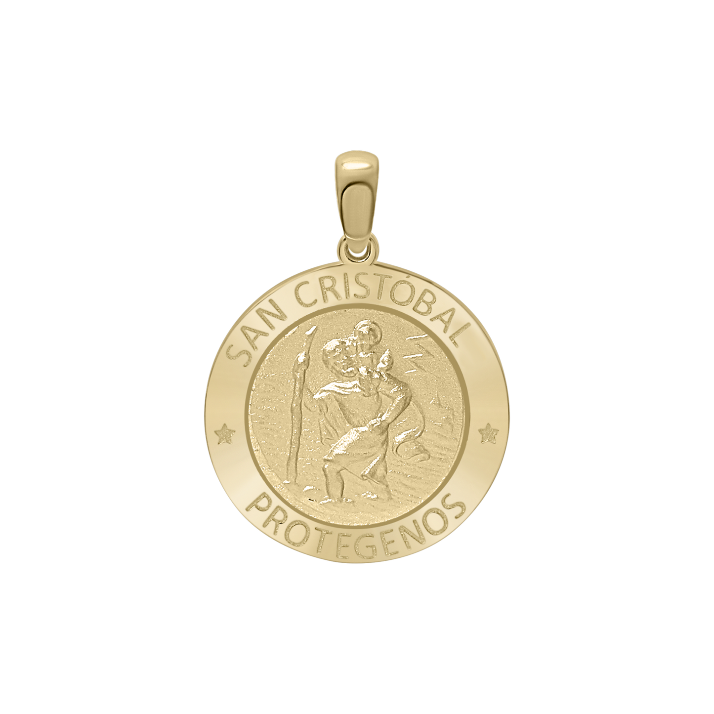 Medaillon des Heiligen Christophorus aus 14-karätigem Gelbgold - San Cristóbal