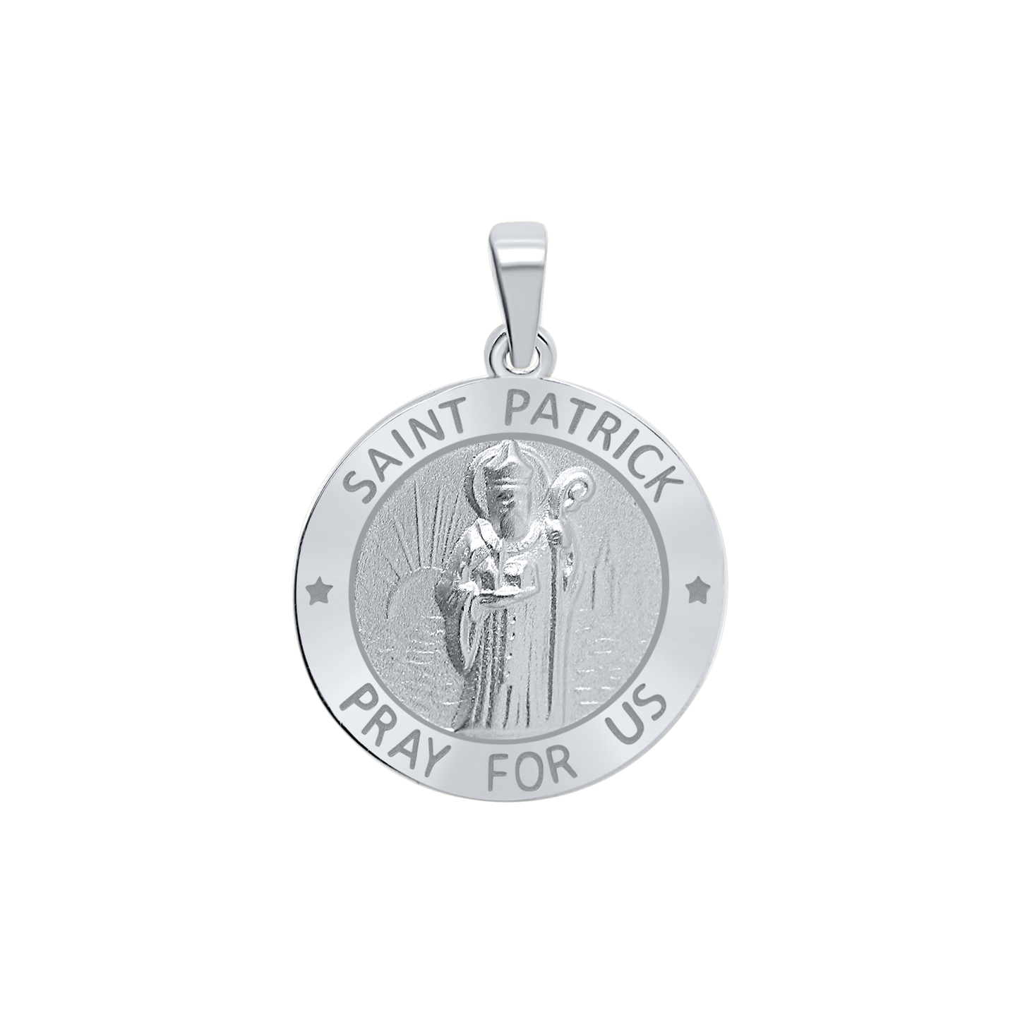 St. Patrick-Medaille aus Sterlingsilber - San Patricio