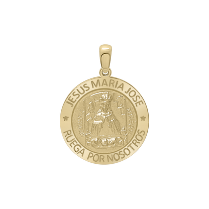 Medaillon der Heiligen Familie aus 14-karätigem Gelbgold - Sagrada Familia