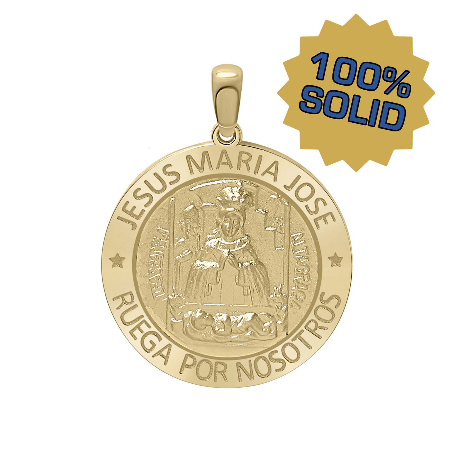 Medaillon der Heiligen Familie aus 14-karätigem Gelbgold - Sagrada Familia
