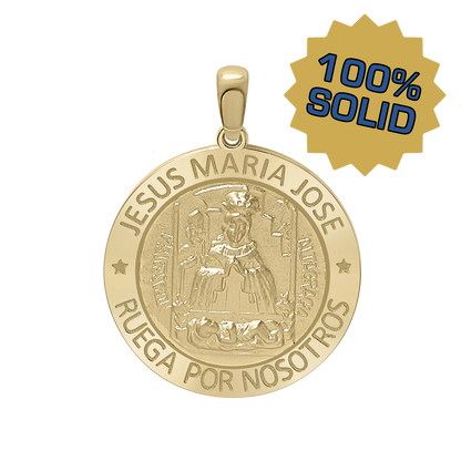 Medaillon der Heiligen Familie aus 14-karätigem Gelbgold - Sagrada Familia