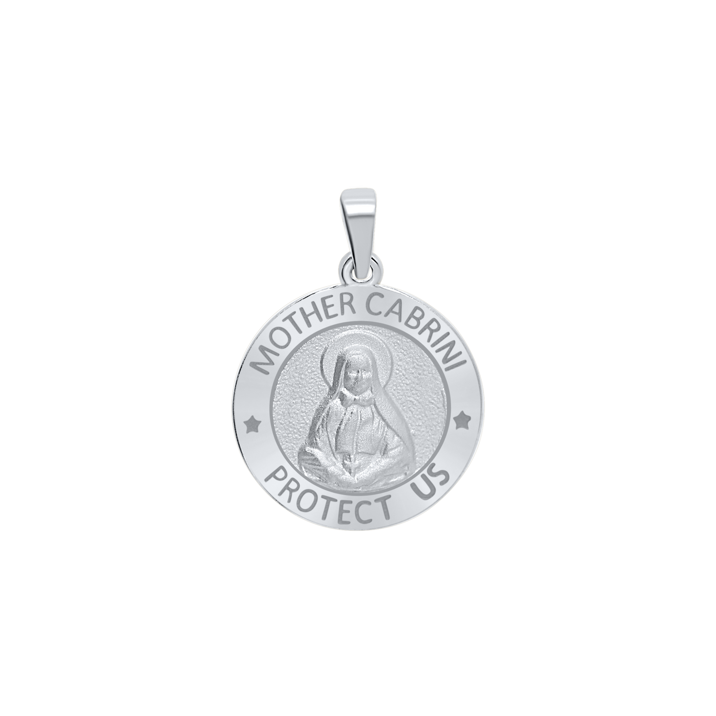 Medaillon der Mutter Cabrini aus Sterlingsilber – Santa Francisca Cabrini