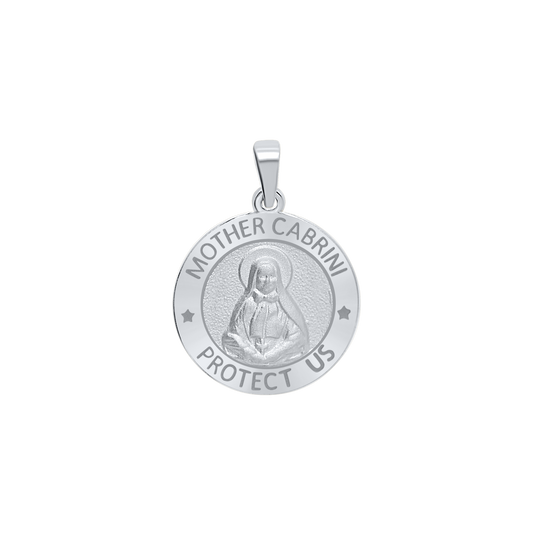 Medaillon der Mutter Cabrini aus Sterlingsilber – Santa Francisca Cabrini