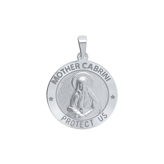 Medaillon der Mutter Cabrini aus Sterlingsilber – Santa Francisca Cabrini