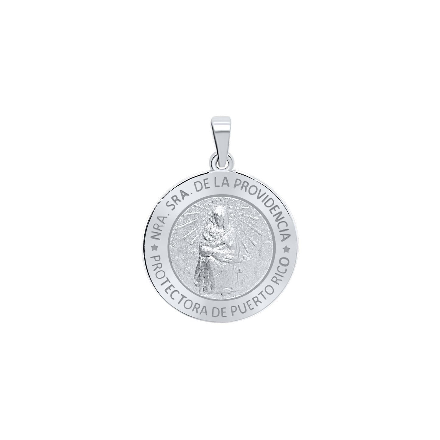 Medaillon Unserer Lieben Frau von der Göttlichen Vorsehung aus Sterlingsilber – Nuestra Señora de la Providencia