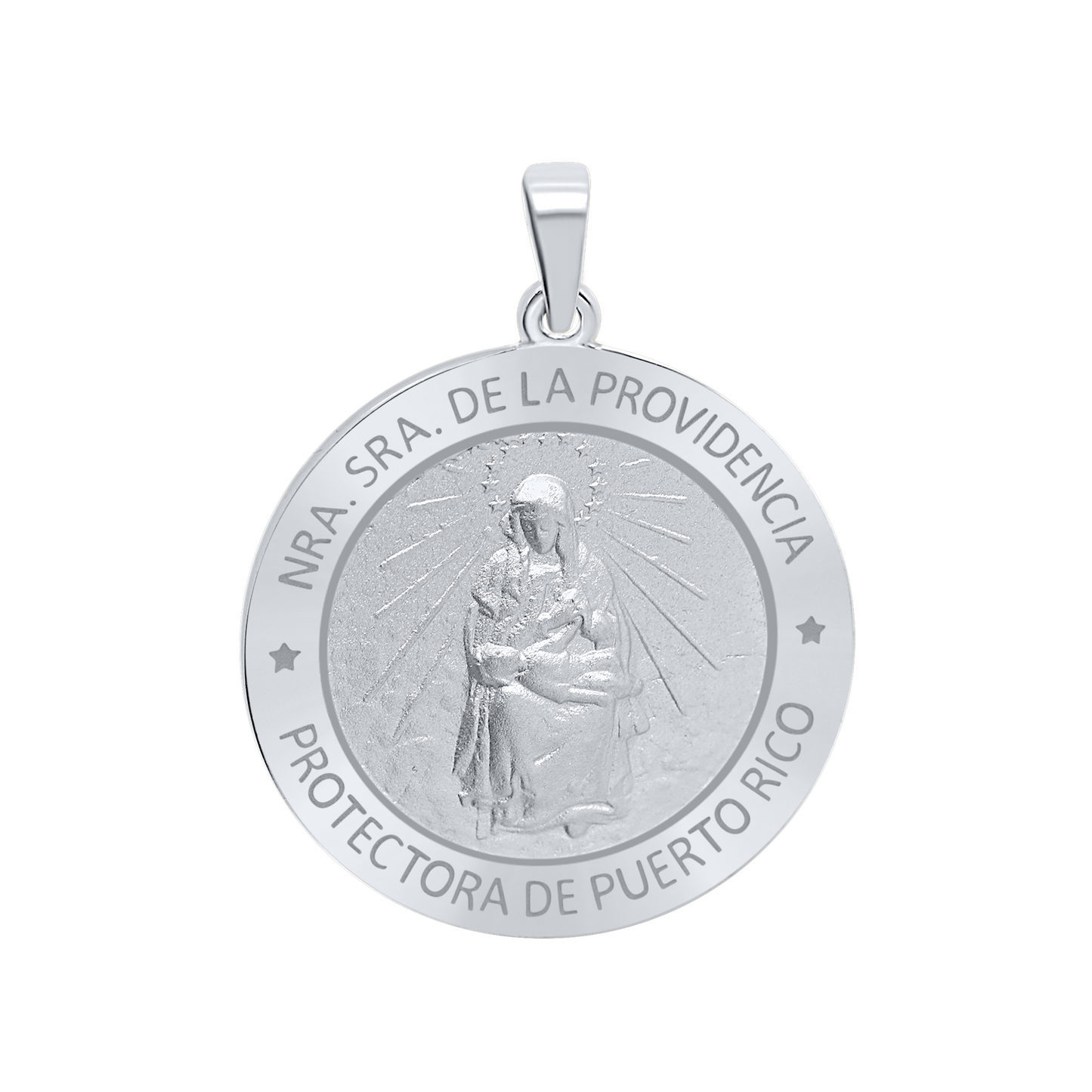 Medaillon Unserer Lieben Frau von der Göttlichen Vorsehung aus Sterlingsilber – Nuestra Señora de la Providencia