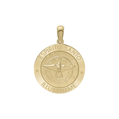 Heiliger Geist Medaillon aus 14-karätigem Gelbgold - Espíritu Santo