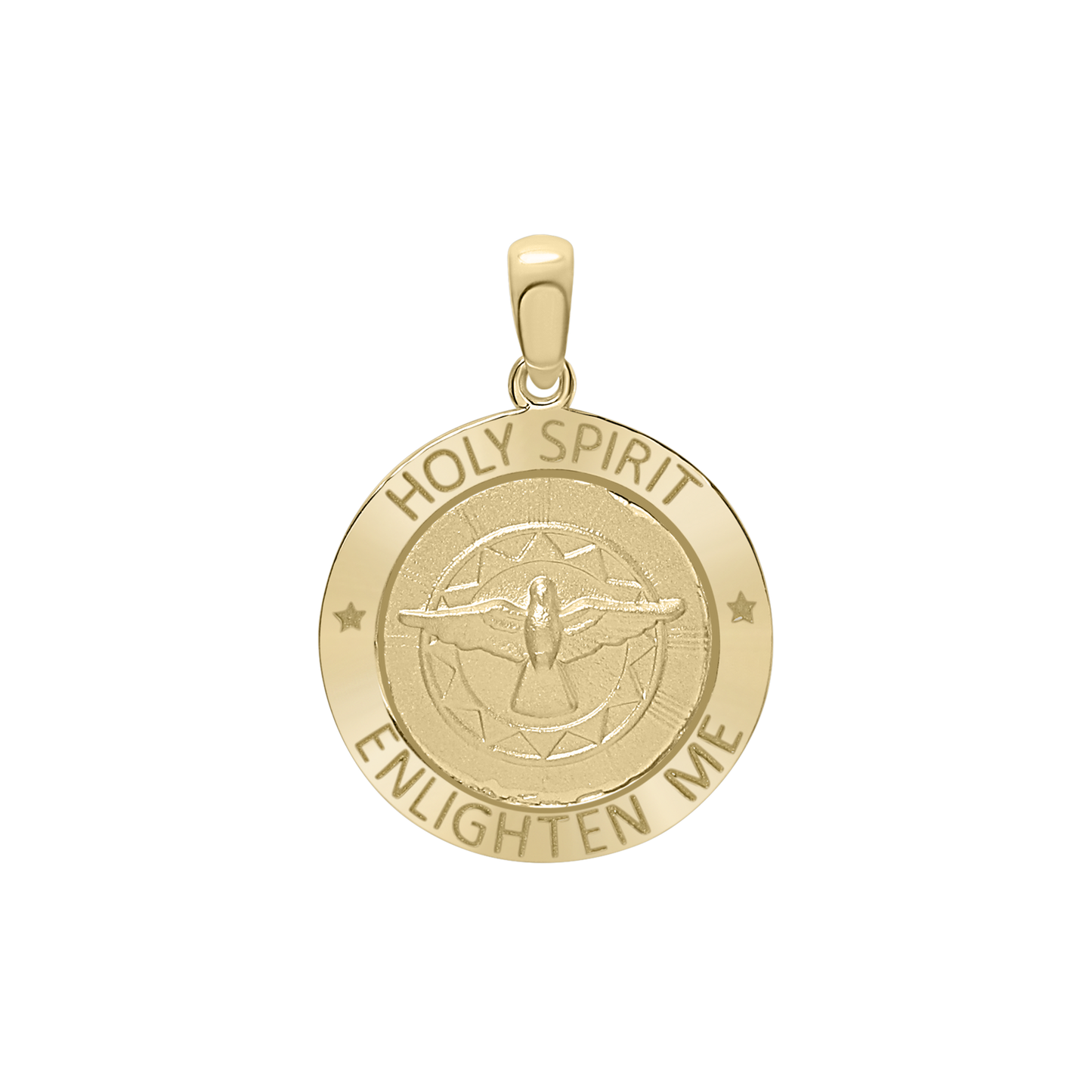 Heiliger Geist Medaillon aus 14-karätigem Gelbgold - Espíritu Santo