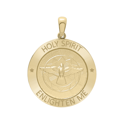 Heiliger Geist Medaillon aus 14-karätigem Gelbgold - Espíritu Santo