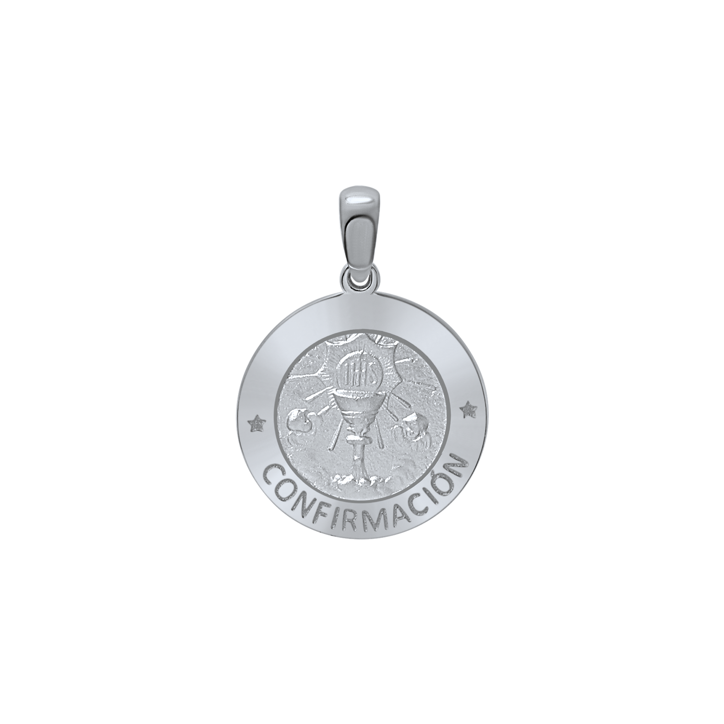 Konfirmationsmedaillon-Anhänger aus Sterlingsilber – Konfirmation