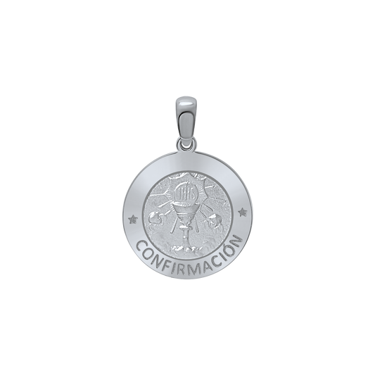 Konfirmationsmedaillon-Anhänger aus Sterlingsilber – Konfirmation