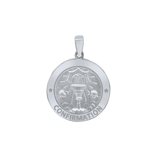 Konfirmation mit Kelchmedaillon aus Sterlingsilber - Confirmación
