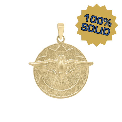 Heiliger Geist Medaillon aus 14-karätigem Gelbgold - Espíritu Santo
