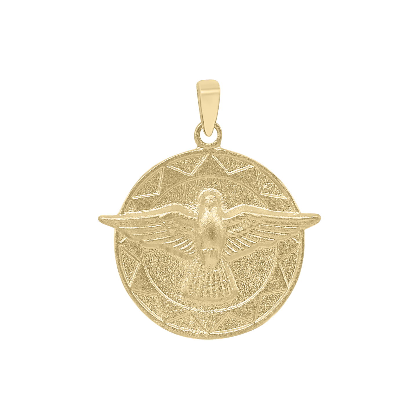 Heiliger Geist Medaillon aus 14-karätigem Gelbgold - Espíritu Santo