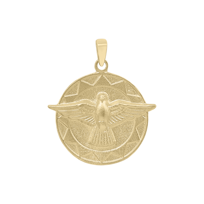 Heiliger Geist Medaillon aus 14-karätigem Gelbgold - Espíritu Santo