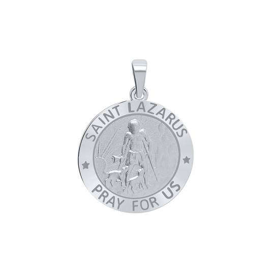 St. Lazarus-Medaille aus Sterlingsilber - San Lázaro