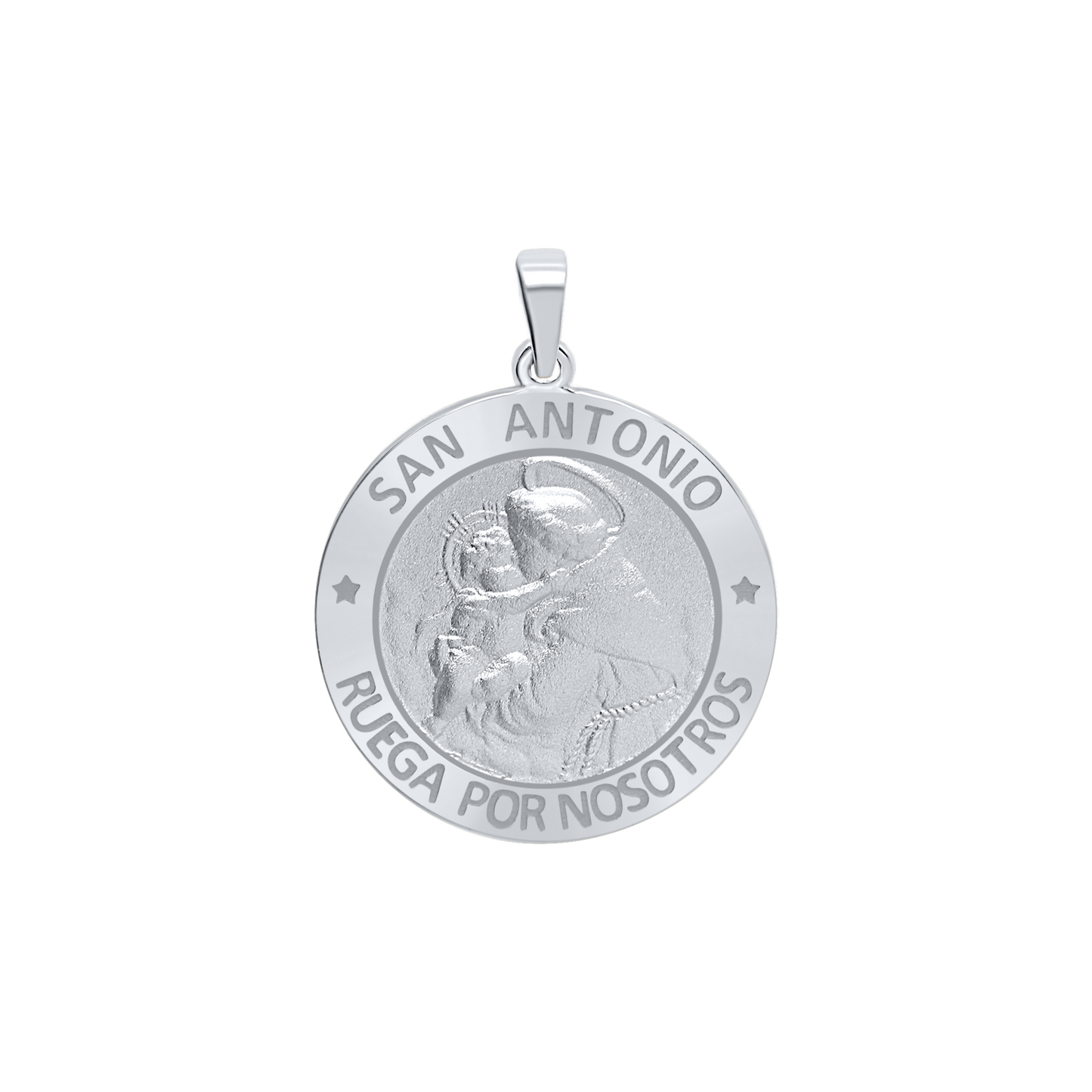 Medaille des Heiligen Antonius aus Sterlingsilber – San Antonio