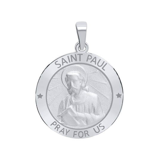 Medaille des Apostels Paulus aus Sterlingsilber - San Pablo