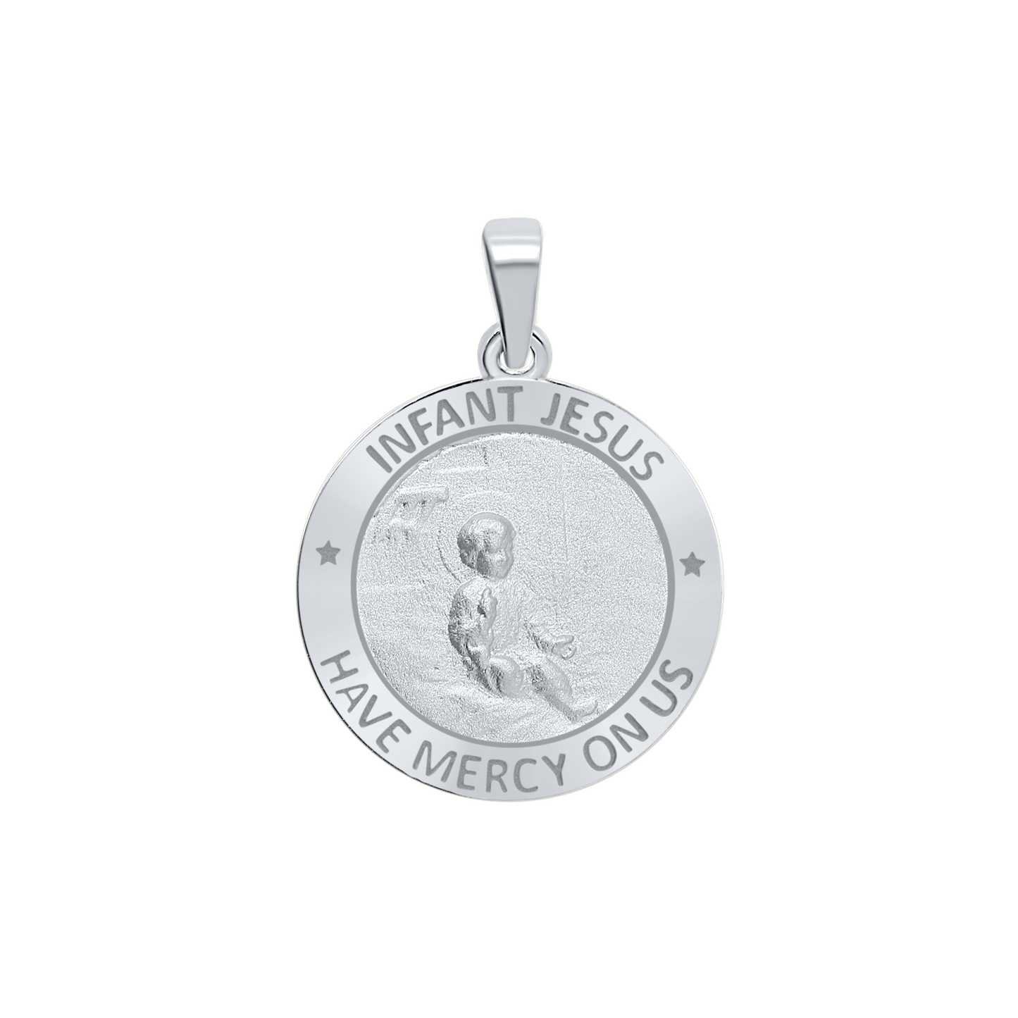 Medaille des Jesuskindes aus Sterlingsilber - Santo Niño