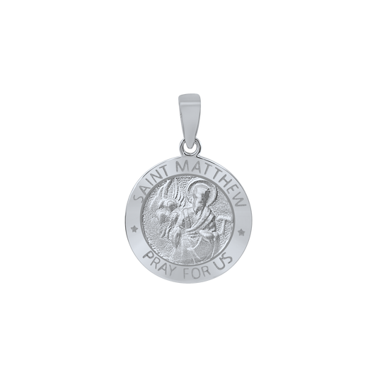 Medaille des Apostels Matthäus aus Sterlingsilber - San Mateo