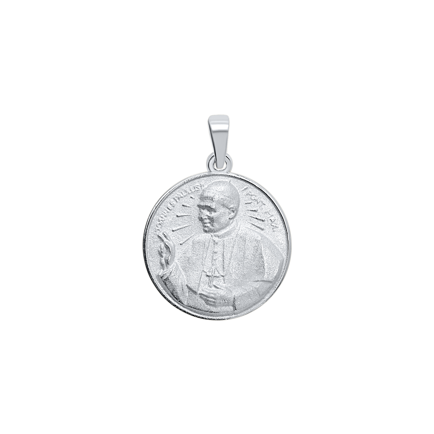Medaille von Papst Johannes Paul II. aus Sterlingsilber – San Juan Pablo II