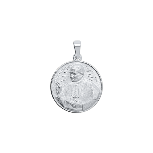 Medaille von Papst Johannes Paul II. aus Sterlingsilber – San Juan Pablo II