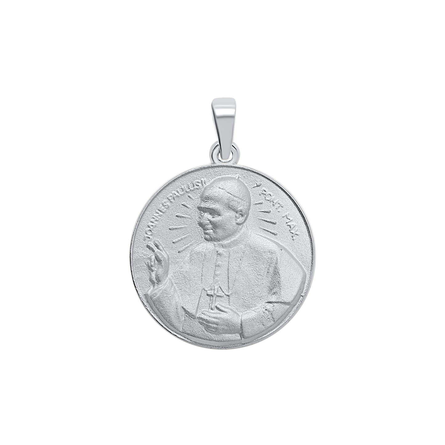 Medaille von Papst Johannes Paul II. aus Sterlingsilber – San Juan Pablo II