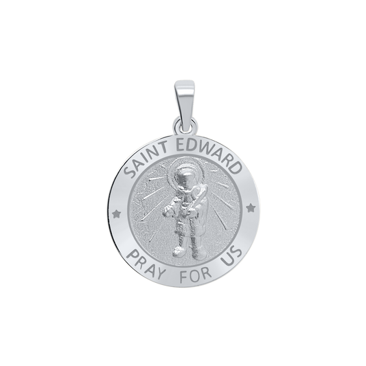 Medaillon des Heiligen Eduard des Bekenners aus Sterlingsilber - San Eduardo