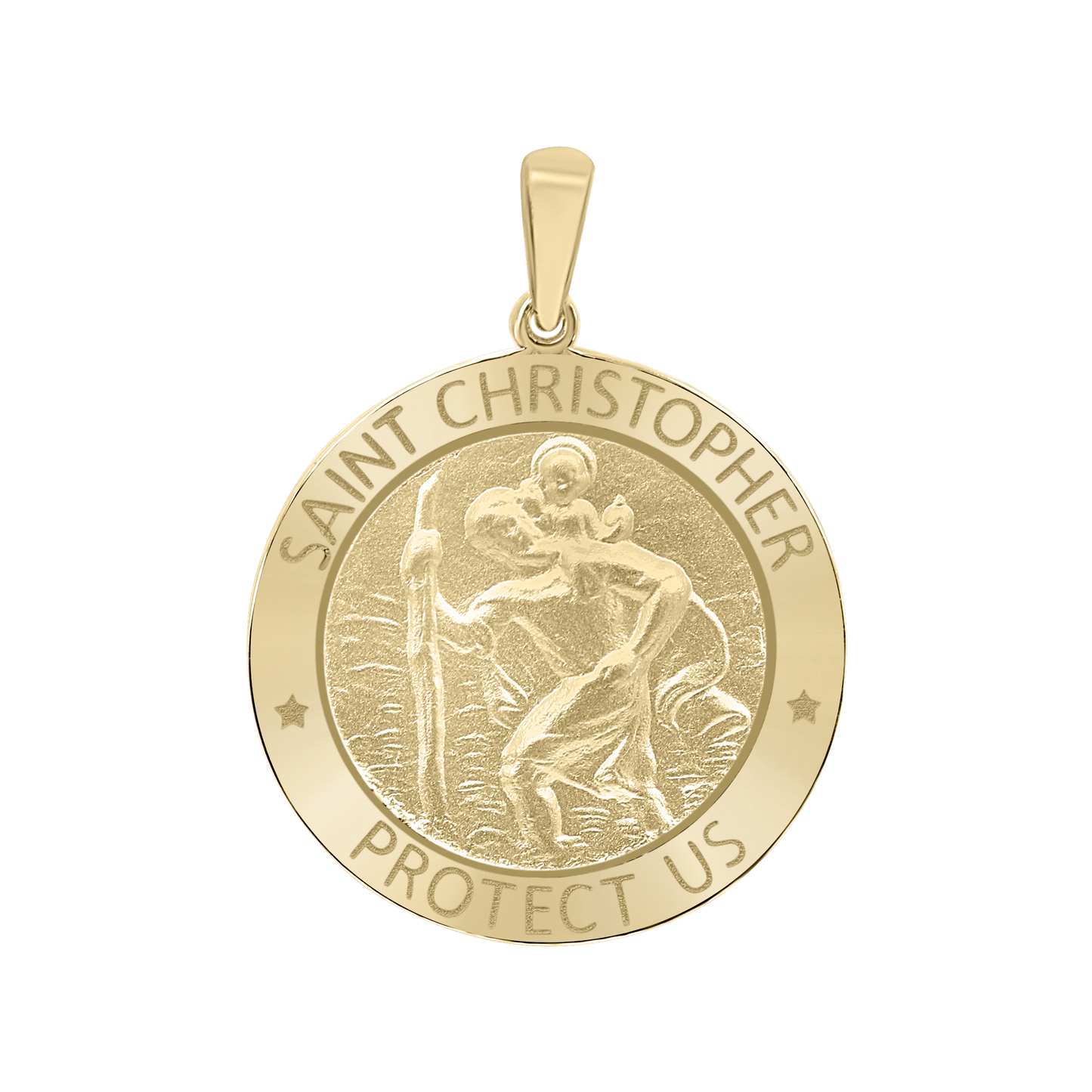 Medaillon des Heiligen Christophorus aus 14-karätigem Gelbgold - San Cristóbal