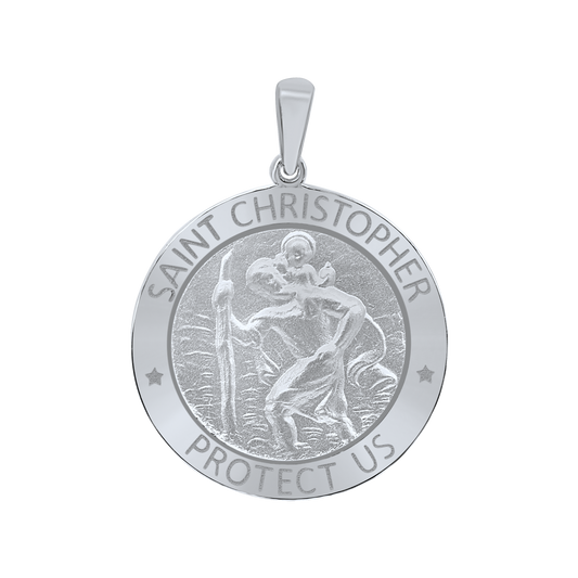 St.-Christophorus-Medaille aus Sterlingsilber - San Cristóbal