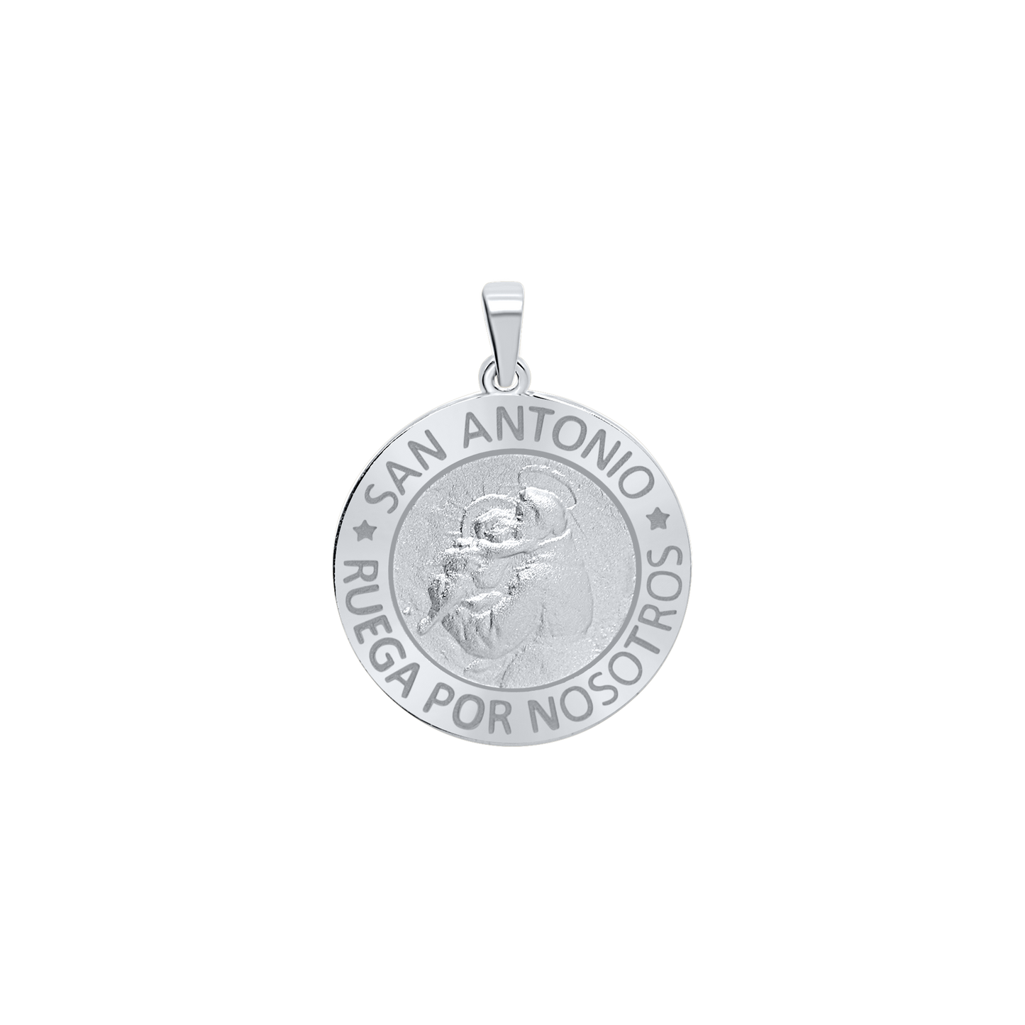 Medaille des Heiligen Antonius aus Sterlingsilber – San Antonio