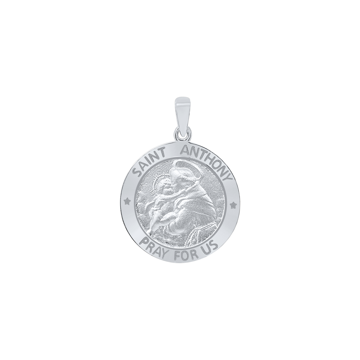 Medaillon des Heiligen Antonius von Padua aus Sterlingsilber - San Antonio