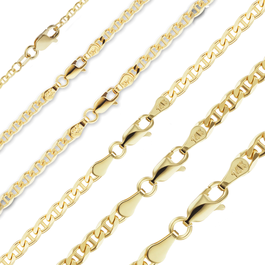 Mariner Panzerarmband aus 14-karätigem Gelbgold