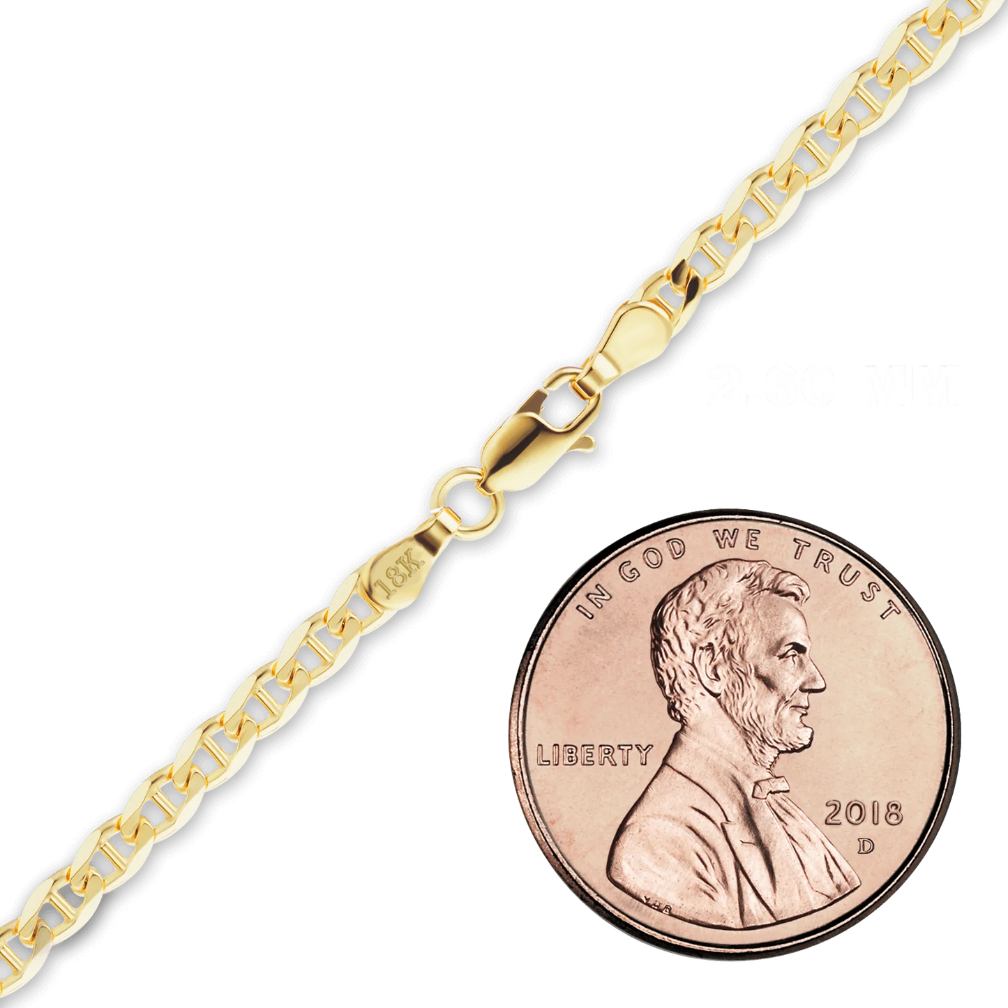 Mariner Panzerarmband aus 18-karätigem Gelbgold