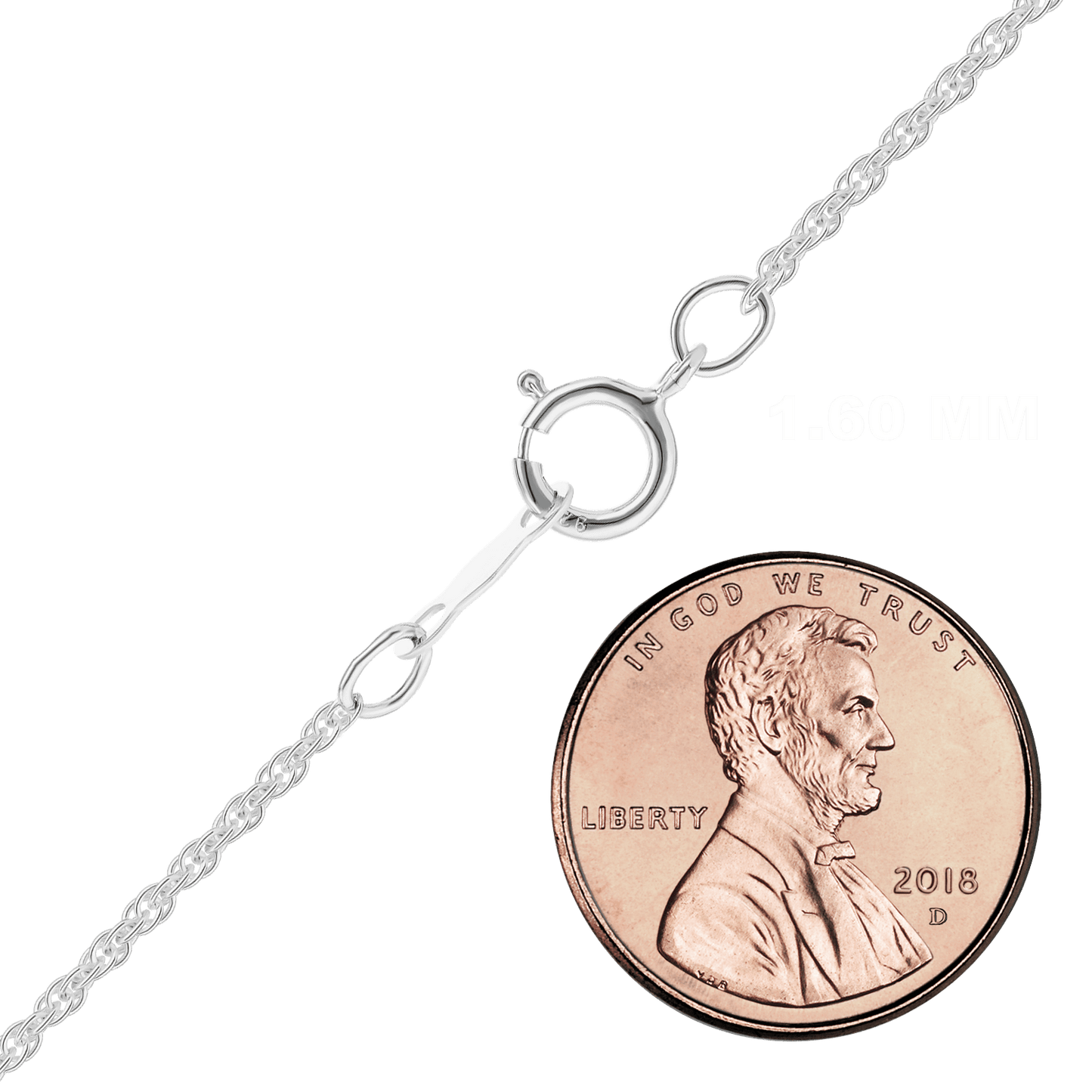 Maschinenseil-Halskette aus Sterlingsilber