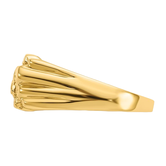14-karätiger Goldnugget-Ring