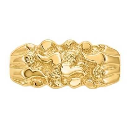 14-karätiger Goldnugget-Ring