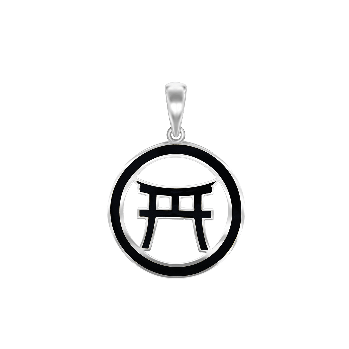 Torii-Tor-Anhänger aus Sterlingsilber