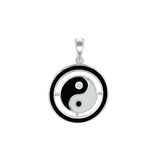 Yin-Yang-Symbol aus Sterlingsilber