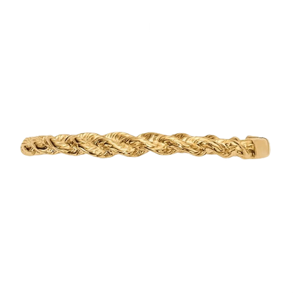 14-karätiger Goldring aus gedrehtem Seil