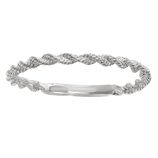 14-karätiger Goldring aus gedrehtem Seil