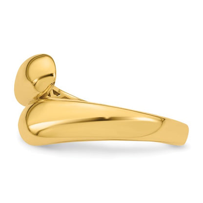 Bypass-Ring aus 14-karätigem Gelbgold