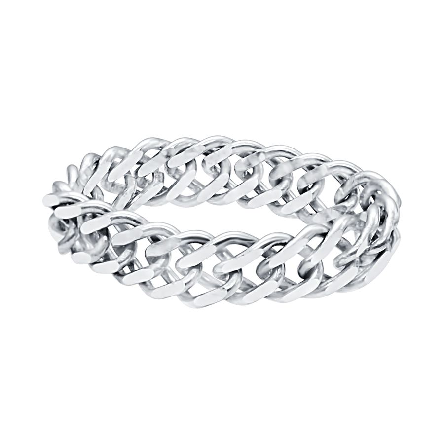 Rambo-Kettenring aus Sterlingsilber