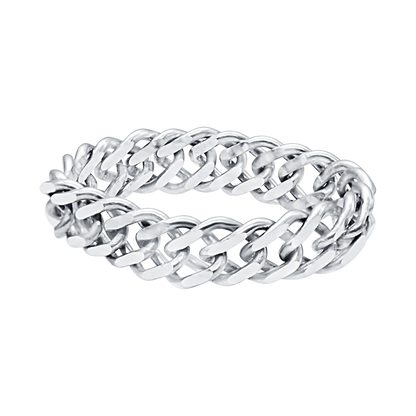 Rambo-Kettenring aus Sterlingsilber