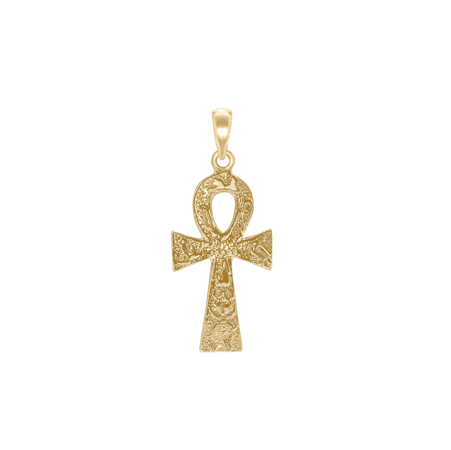 Ankh-Kreuz-Anhänger aus 14-karätigem Gelbgold