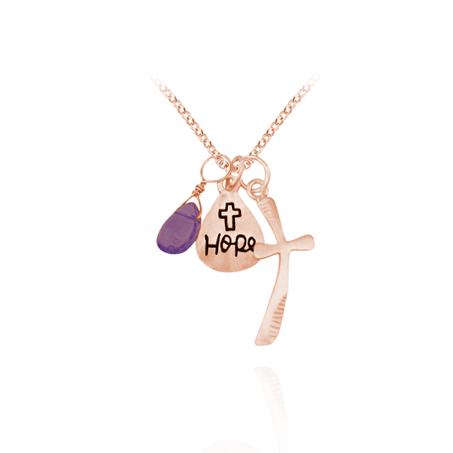 Anhänger und Halsketten mit dem Motiv Hoffnung &amp; Glaube aus Sterlingsilber