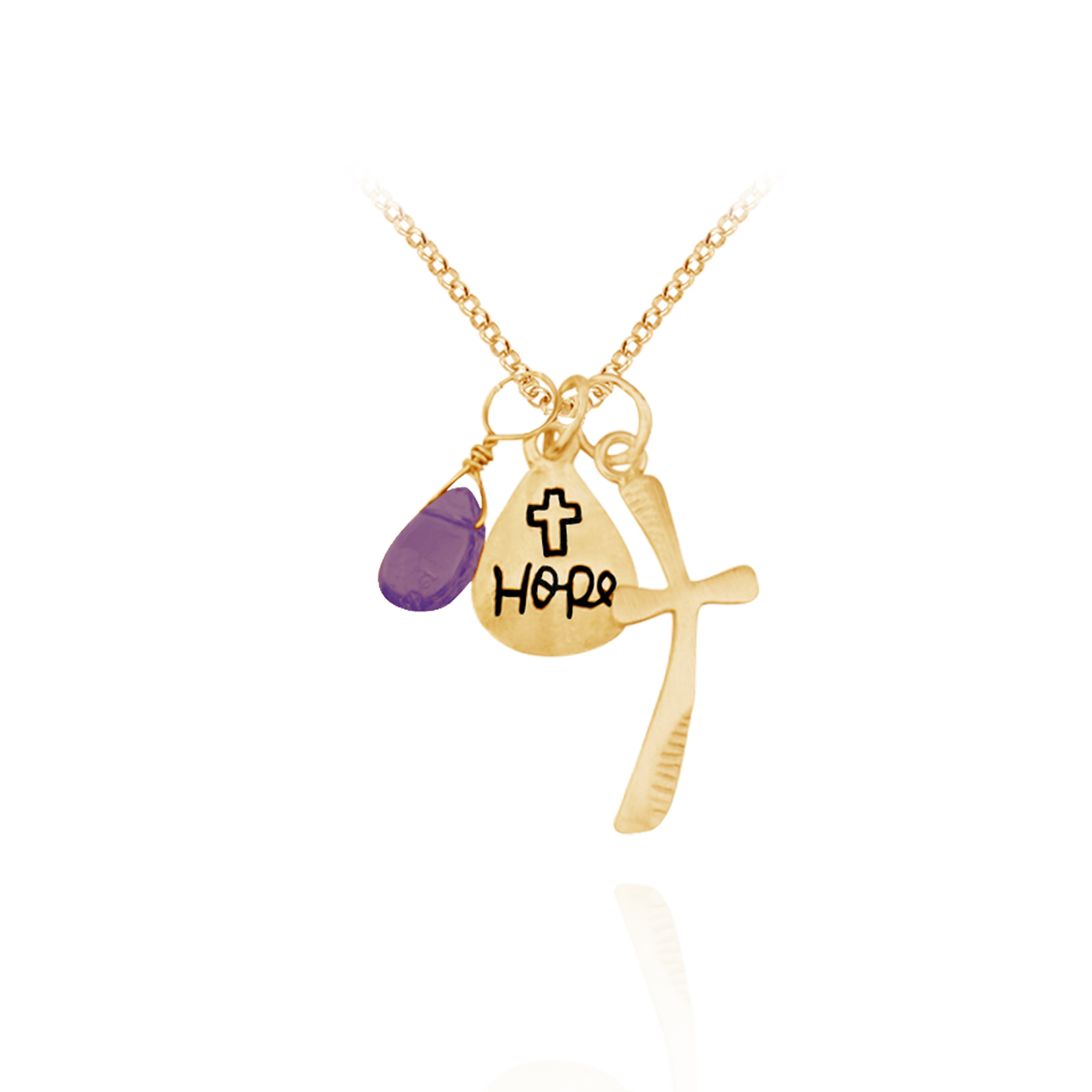 Anhänger und Halsketten mit dem Motiv Hoffnung &amp; Glaube aus Sterlingsilber